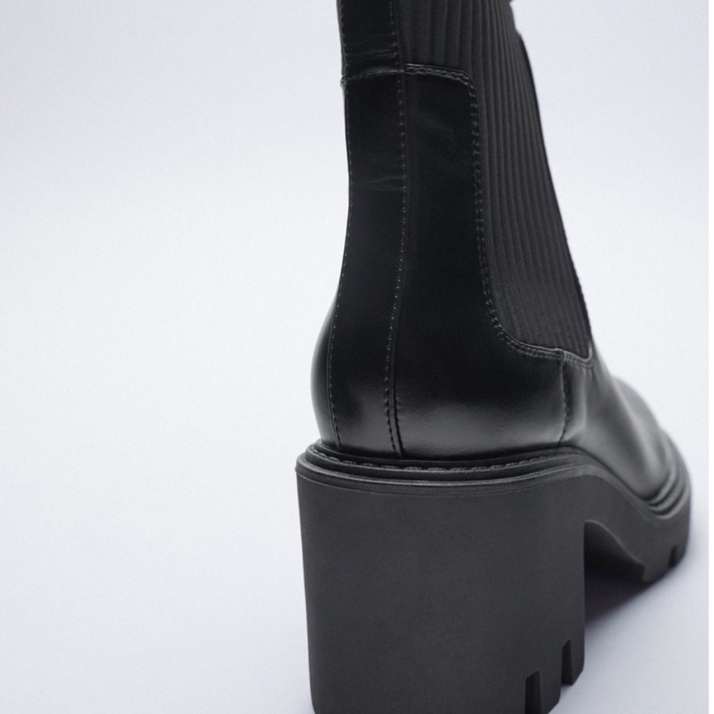 NWT Zara Lug Boots - Picture 4 of 11
